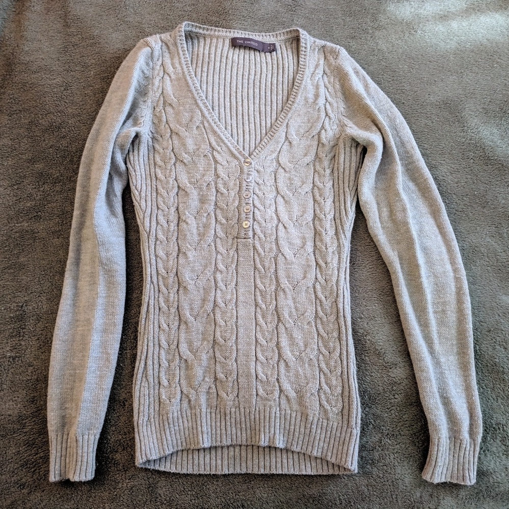 Sage green knit sweater